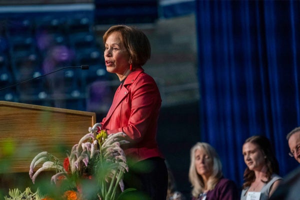 UC Davis honors President Folt with alumni Award of Distinction