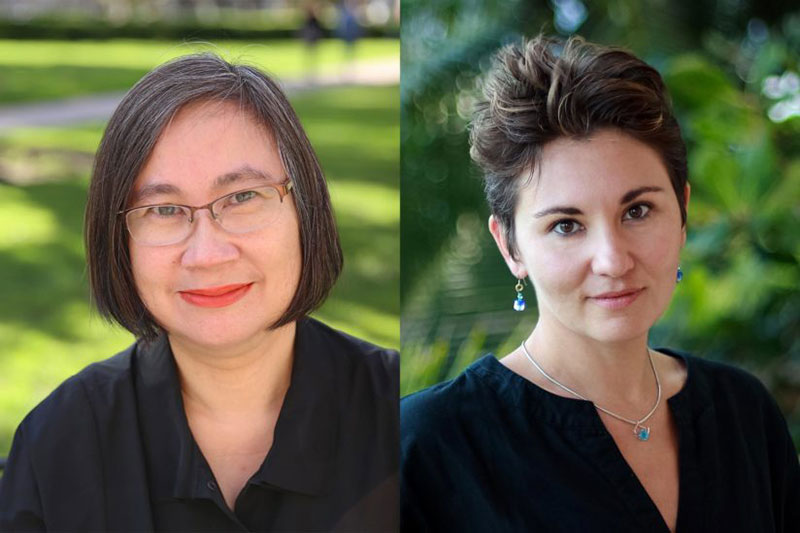 Lisa Pon (left) and Nina C. Young have been awarded 2021 Guggenheim Fellowships.