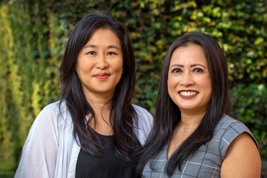 Grace Ryu, left, and Linda Truong brought faculty and staff together to form the Asian Pacific Islander Faculty and Staff Association.