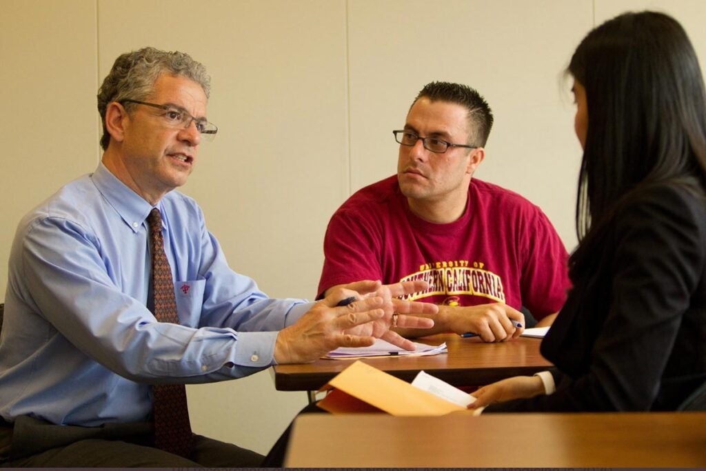 Gerald Giaguinta with students