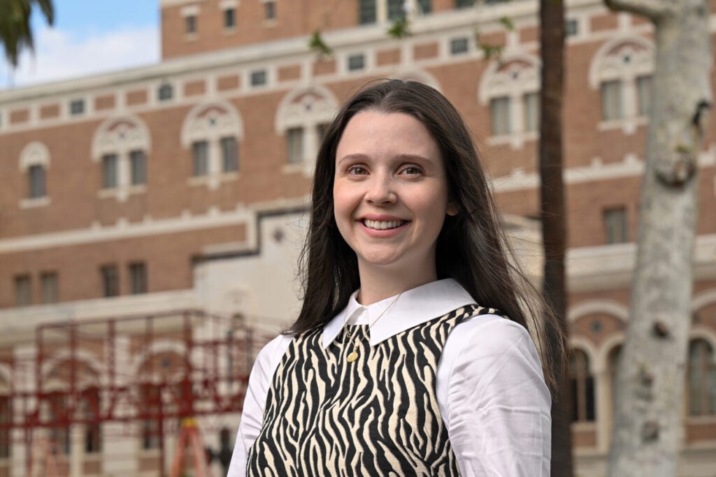 Photo of Salutatorian Carina Robles at USC