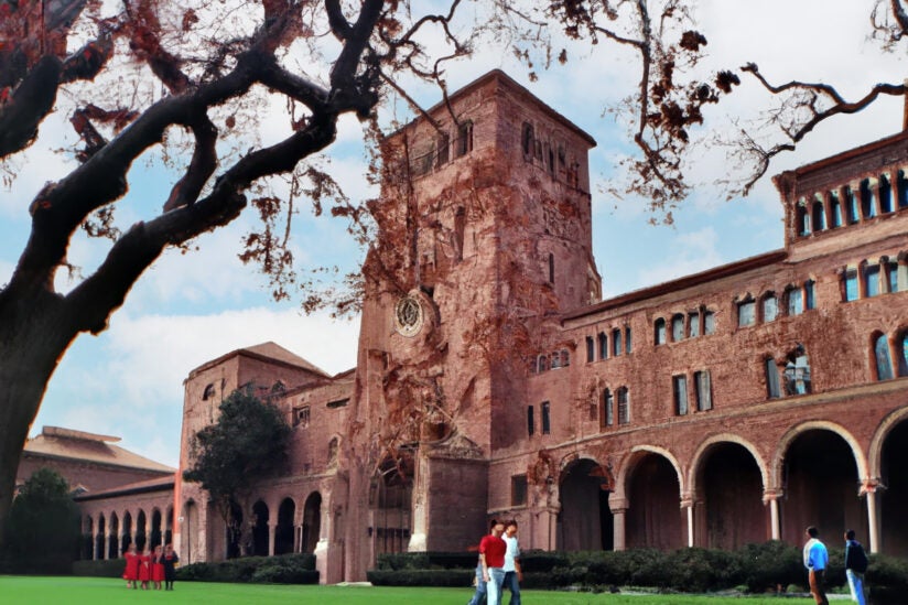 An AI generated image of the USC Board Building.