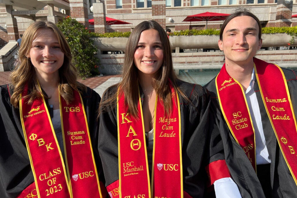 Photo of Shute triplets at USC 
