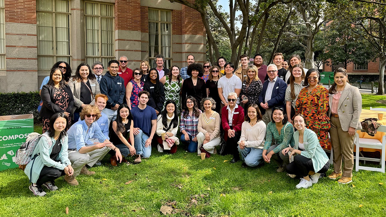 A group shot of the Presidential Working Group on Sustainability in Education, Research, and Operations, Spring 2024